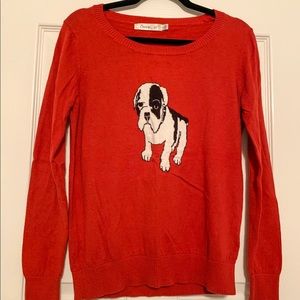 Red French Bulldog Sweater